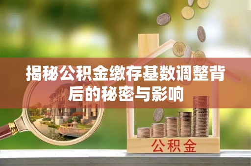 乐平揭秘公积金缴存基数调整背后的秘密与影响