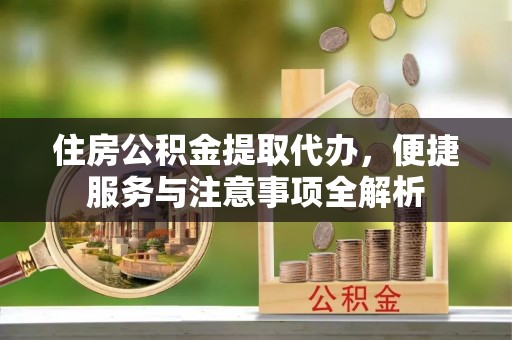 乐平住房公积金提取代办，便捷服务与注意事项全解析