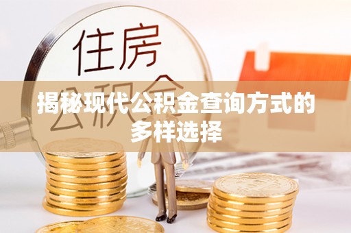 乐平揭秘现代公积金查询方式的多样选择